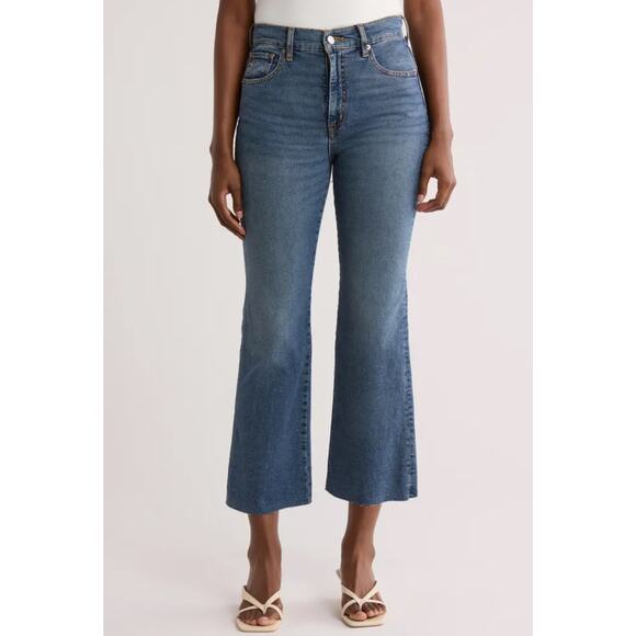 NWT Etica Anya High Waist Crop Modern Flare Leg Jeans In Northport Size 30 - Picture 1 of 7